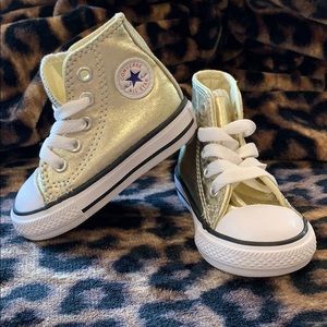 Metallic Gold Converse
